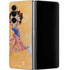 Betty Boop With Puppy Orange Background Galaxy Z Fold4 5G Skin